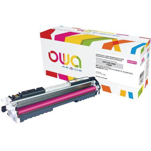 Illustration de : Toner reconditionné HP 126A Magenta - OWA