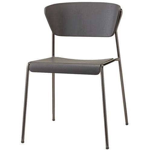 Illustration de : Chaise Lisa Wood 4 pieds S-CAB