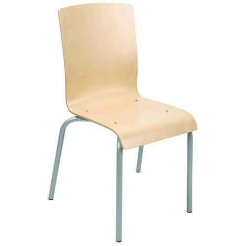 Illustration de : Chaise coque bois Hermès - Manutan Expert