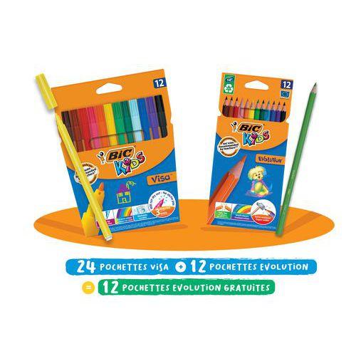 Illustration de : Lot de coloriage Elémentaire - Bic