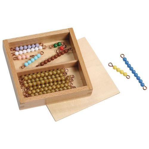 Illustration de : Perles base 10 colorées