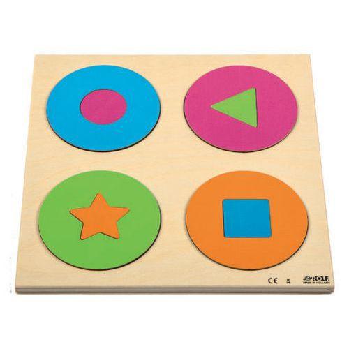 Illustration de : Puzzle cercles et formes - Rolf