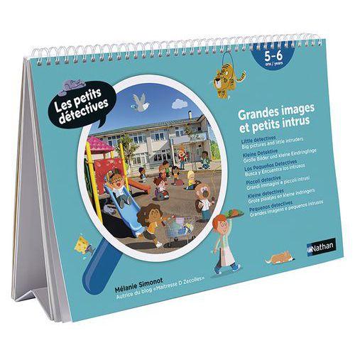 Illustration de : Les petits détectives-grandes images et petits intrus-Nathan