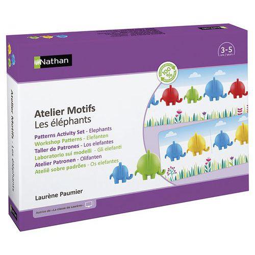 Illustration de : Atelier motifs - les éléphants - complément 4 enfants-Nathan