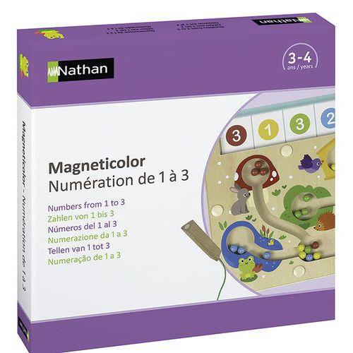 Illustration de : Magneticolor - numération de 1 à 3-Nathan