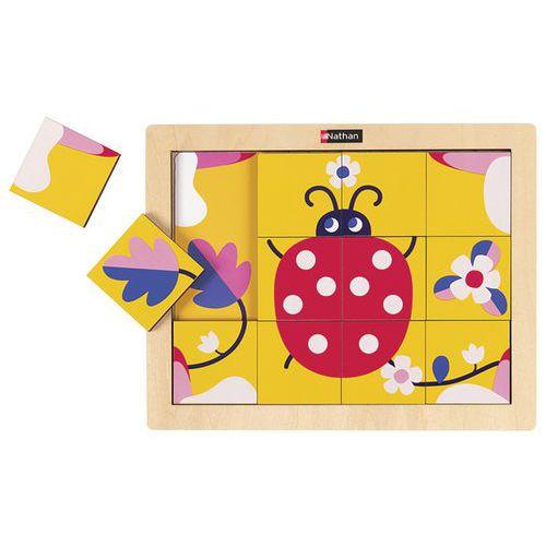 Illustration de : Petit puzzle magique - la coccinelle et les champignons-Nathan