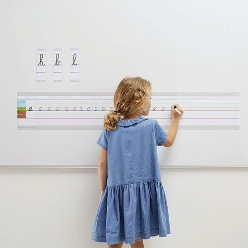 Illustration de : L ot de 2 bandes lignées magnétiques grand format - Nathan