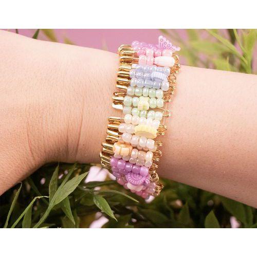 Illustration de : Sachet de 100 épingles de sûreté dorées 28mm - Inspiro