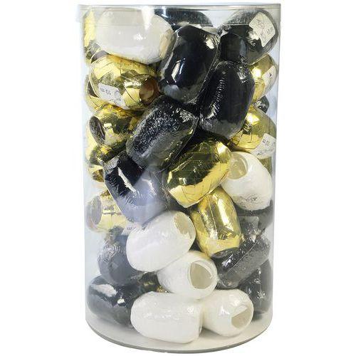 Illustration de : Mini-tube 60 bolducs Noël chic 10 m x 7 mm - Clairefontaine