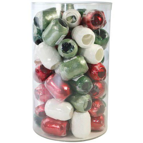 Illustration de : Mini-tube 60 bolducs Noël tradi 10 m x 7 mm - Clairefontaine
