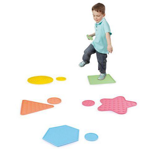 Illustration de : Set de 10 plateaux sensoriels en silicone - Eduplay