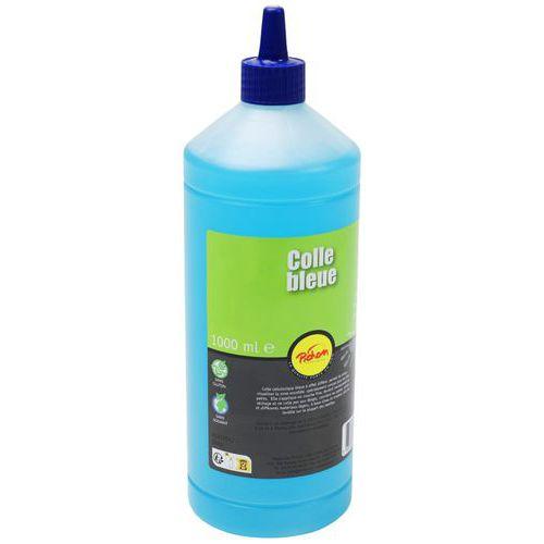 Illustration de : Flacon de 1 litre colle bleue - Pichon